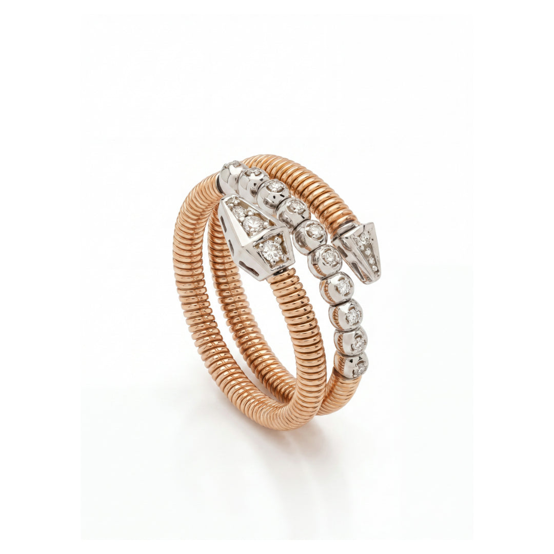 · Anello Serpente 04 in Oro e Diamanti ·