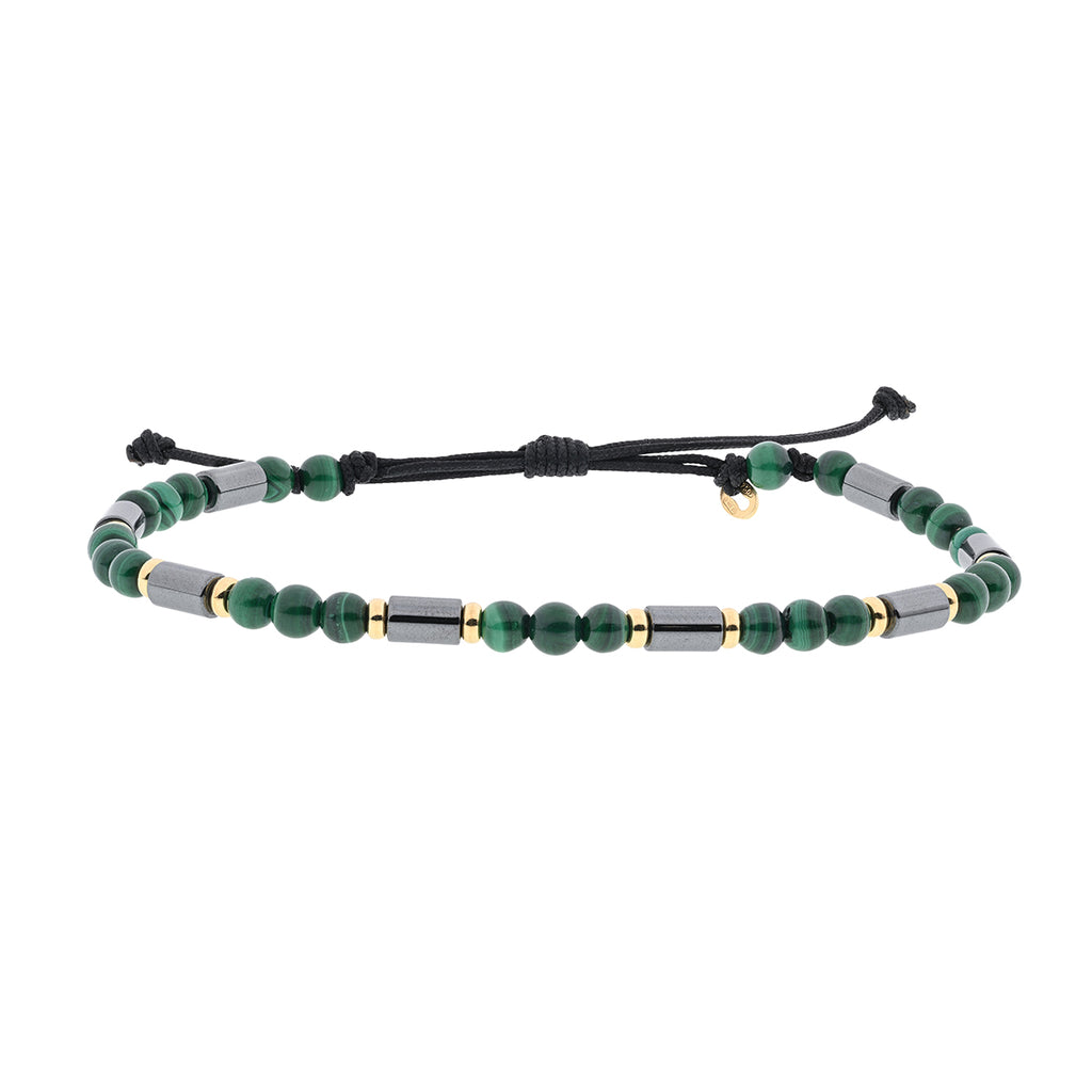 Bracciale Tubes 01 - Malachite