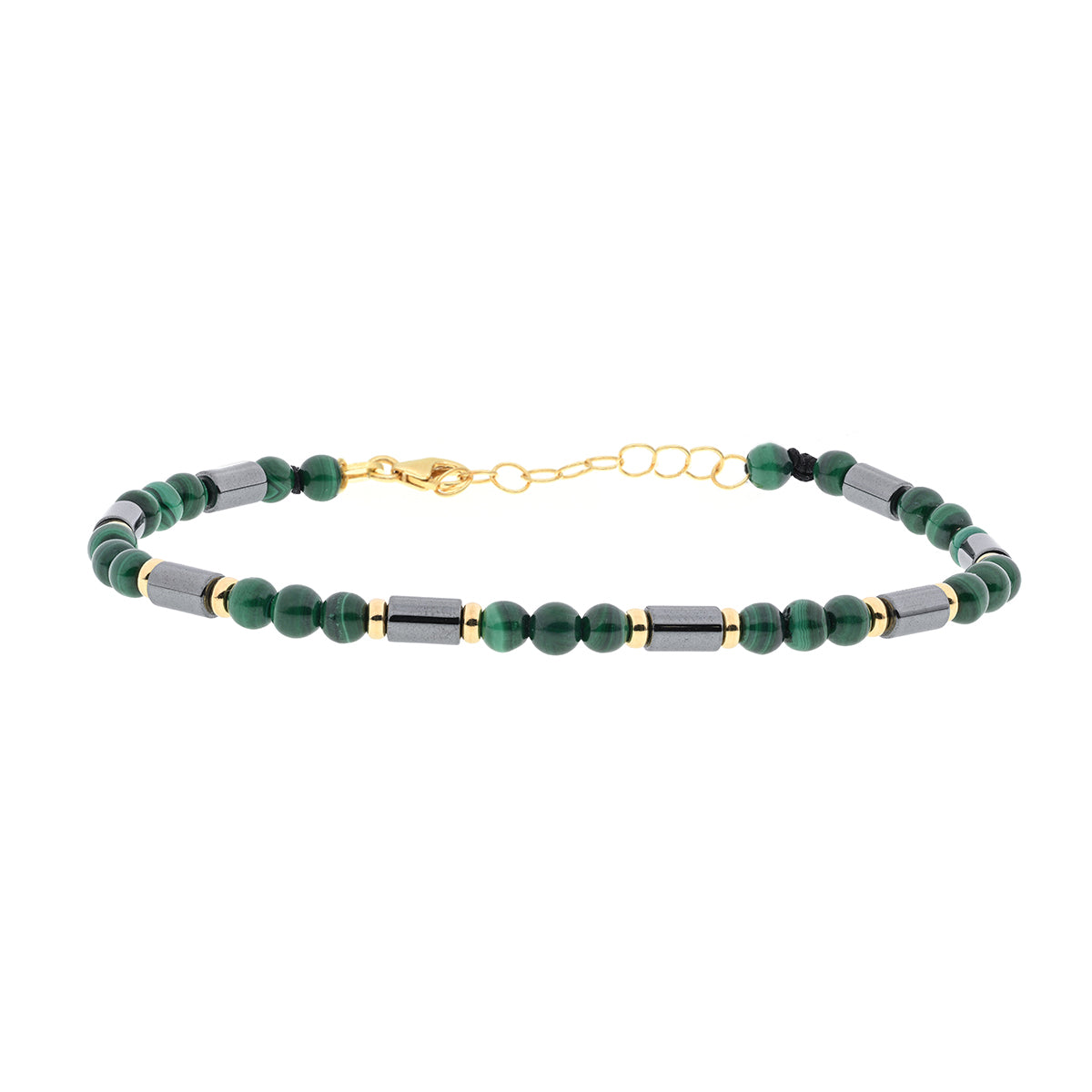 Bracciale Tubes 01 - Malachite