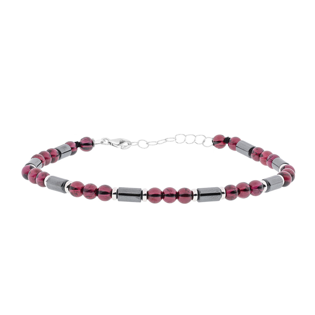 Bracciale Tubes 03 - Rodolite