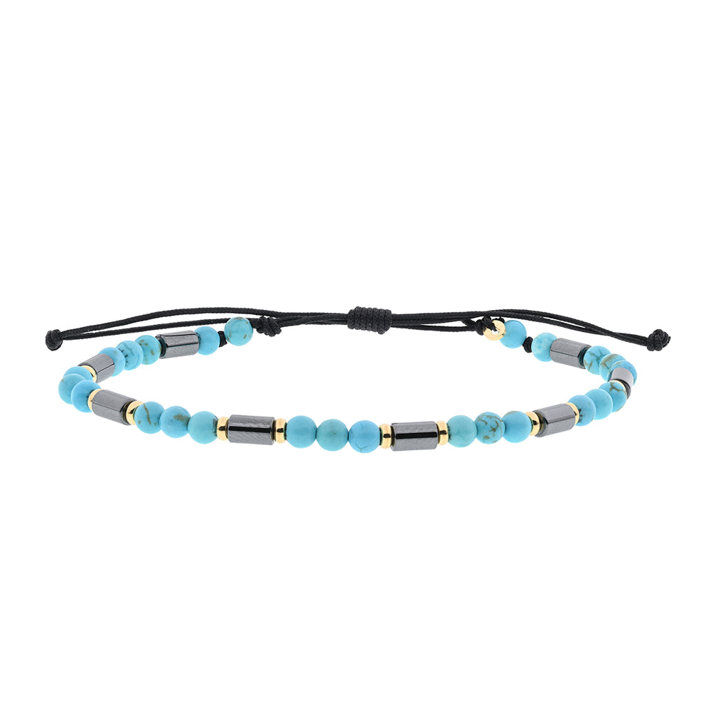 Bracciale Tubes 07 - Pasta di turchese