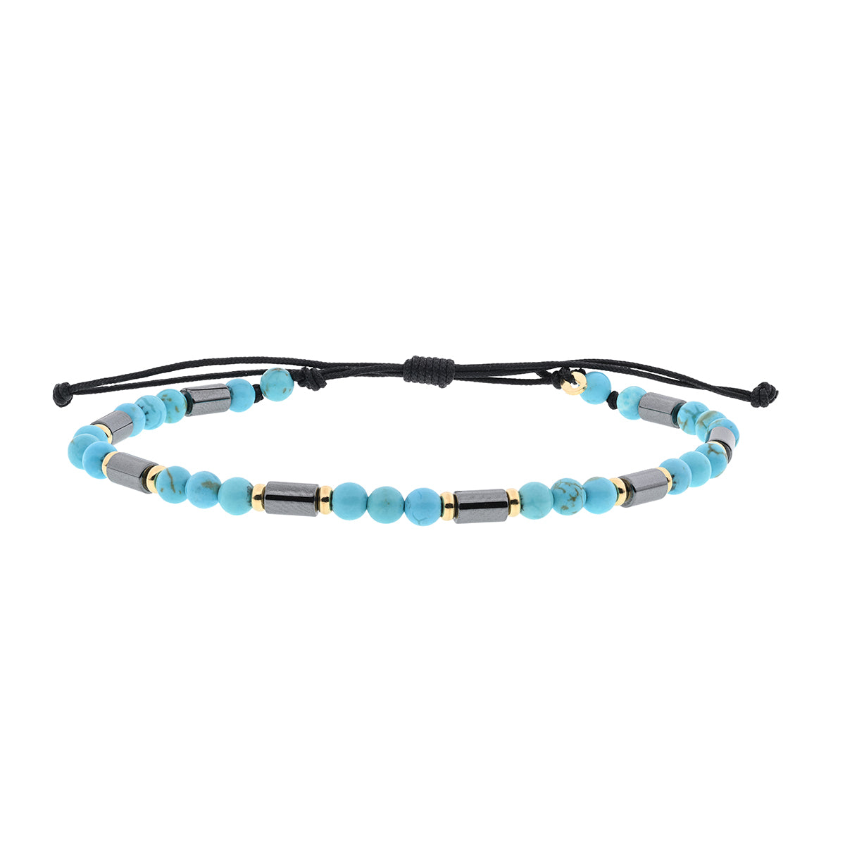 Bracciale Tubes 07 - Pasta di turchese