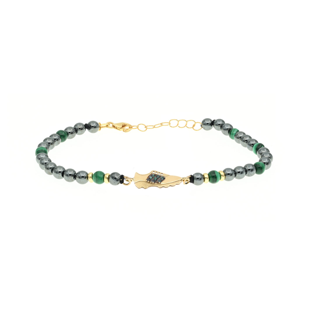 · Bracciale Kick · smeraldi