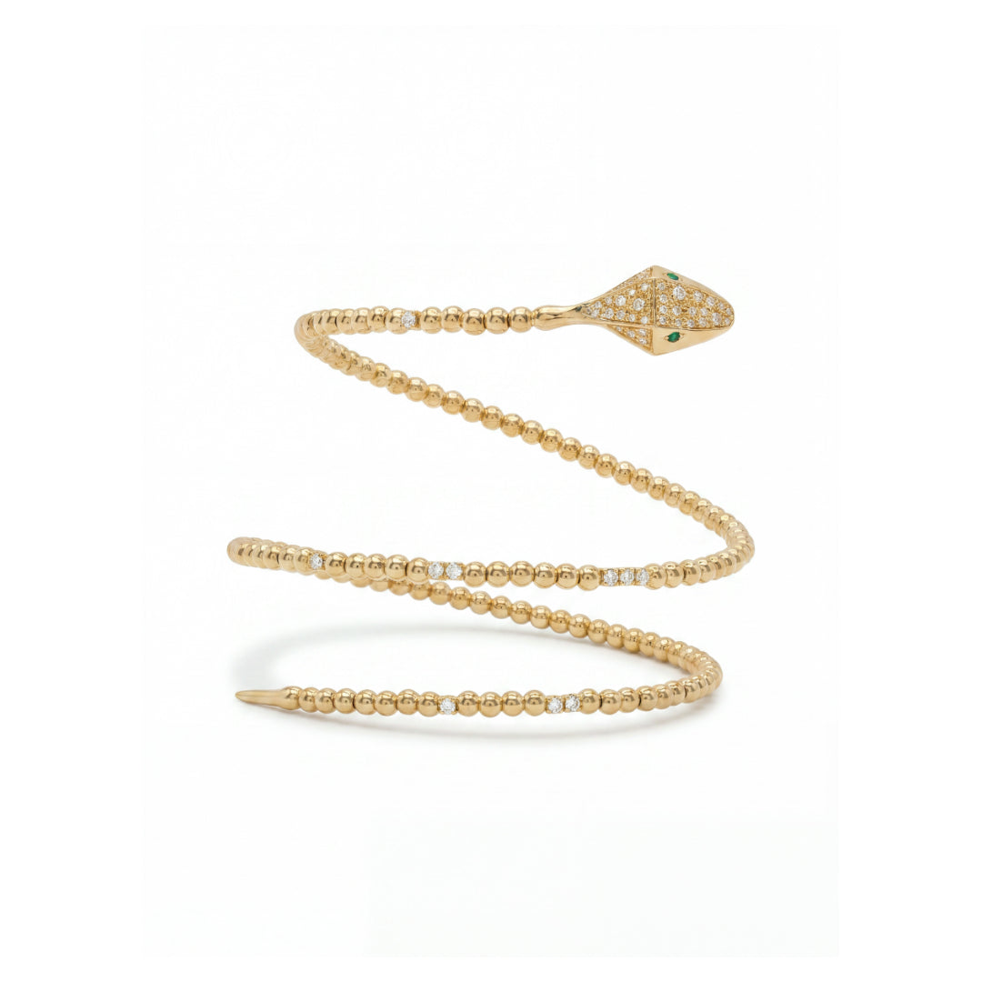 · Bracciale Serpente in Oro e Diamanti ·