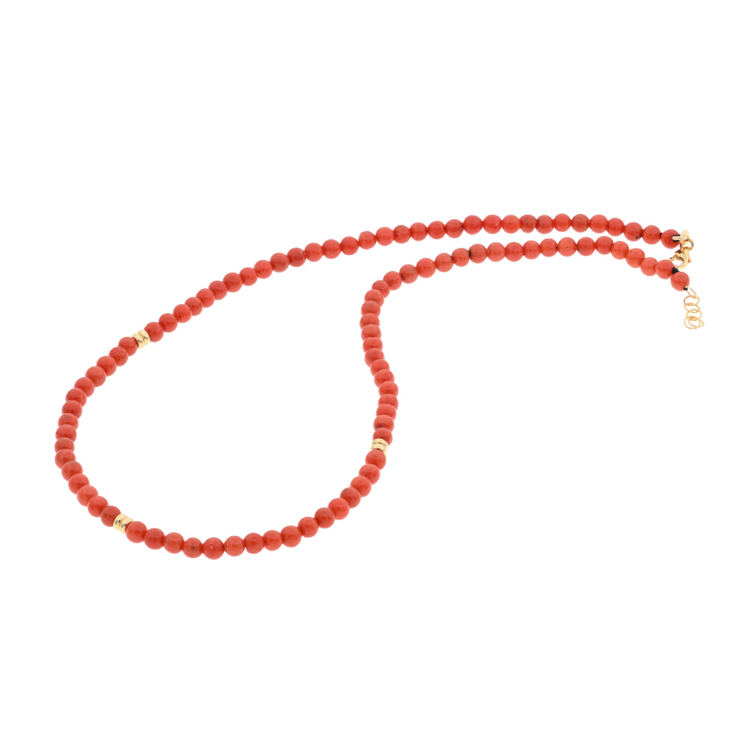 Basic 08cop Necklace - Coral