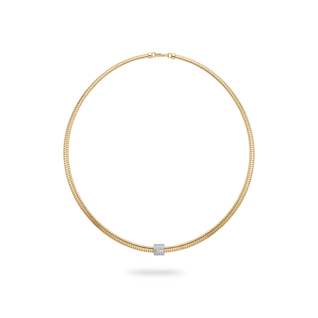 · Collana Tubogas in Oro e Diamanti ·