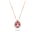 · Collana in Oro con Tormalina Rosa e Diamanti ·