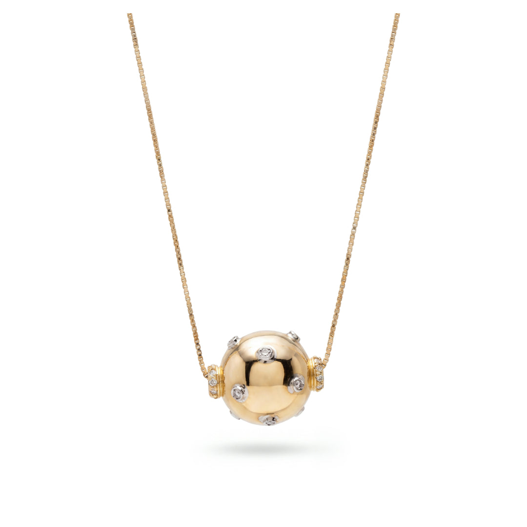 · Collana Sfera in Oro e Diamanti ·