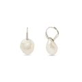 · Orecchini Alessia in Oro Bianco con Perle Barocche e Diamanti ·