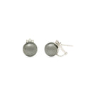 · Orecchini in Oro Bianco con Perle Tahiti e Diamanti ·