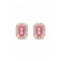 · Orecchini in Oro con Tormalina Rosa e Diamanti ·