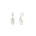 · Orecchini Laura in Oro Bianco con Perle Barocche e Diamanti ·