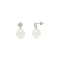 · Orecchini Luciana in Oro Bianco con Perle Australiane e Diamanti ·