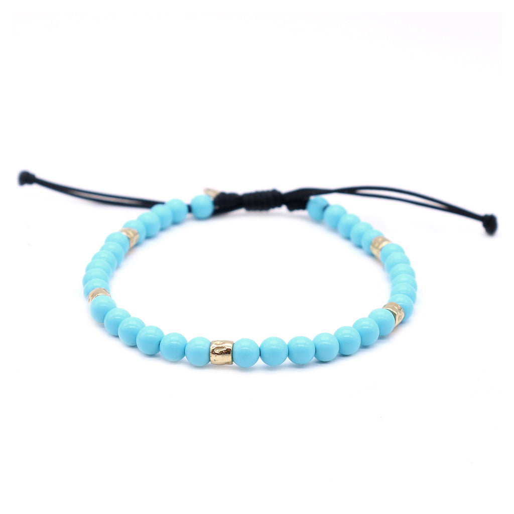 Bracciale Basic 07 - Pasta di turchese